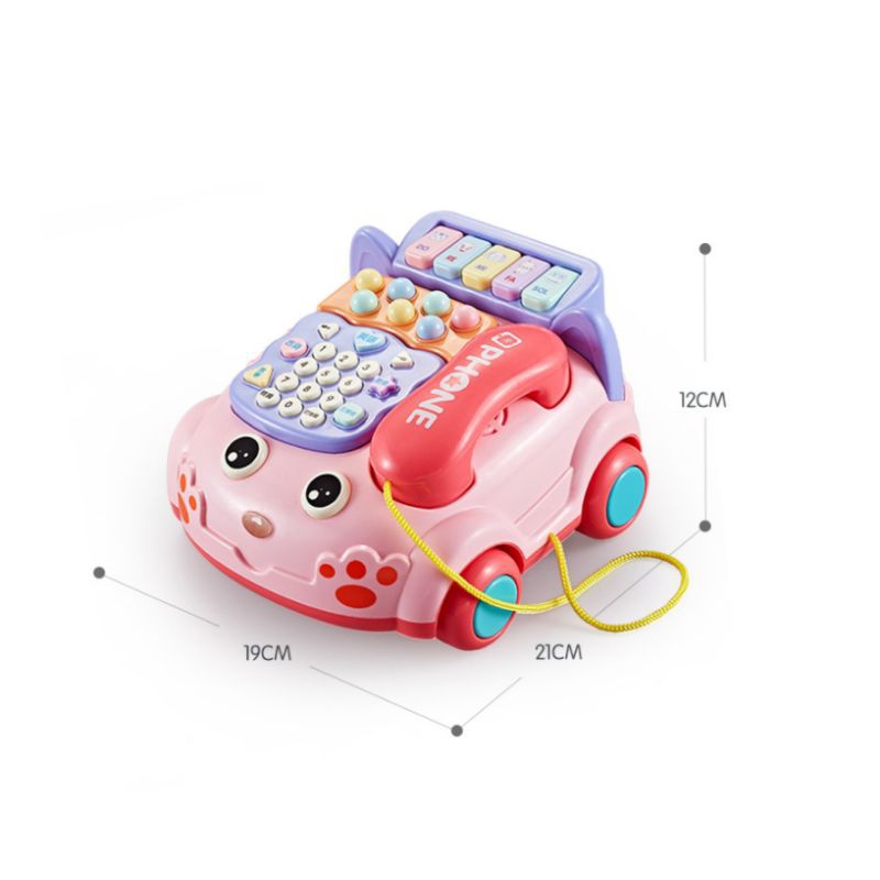 Đồ chơi mô hình điện thoại bàn hình chó dể thương cho bé,,,