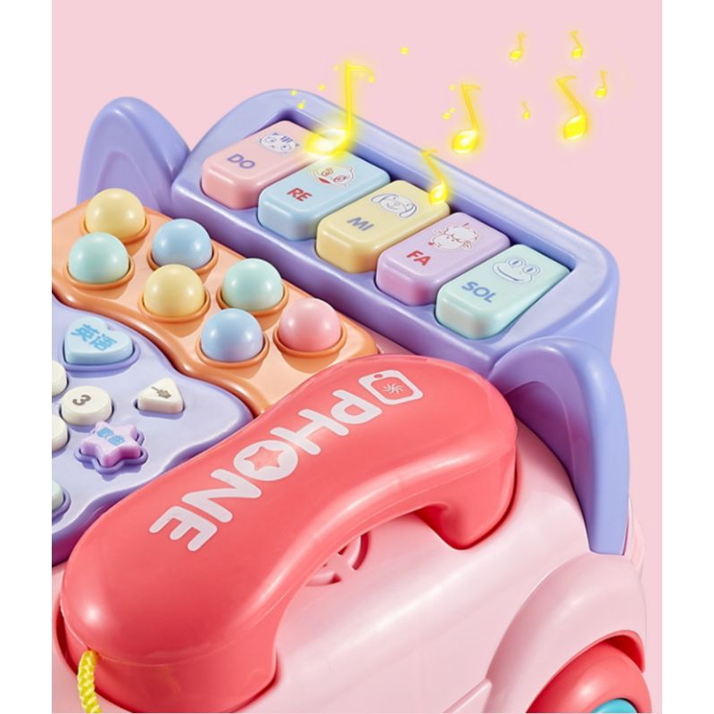 Đồ chơi mô hình điện thoại bàn hình chó dể thương cho bé,,,