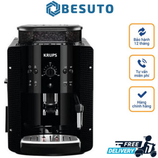 Máy pha cà phê krups ea810870, máy pha cafe, espresso, cappuccino, coffee machine, 1.8l, made in france, bh 12 tháng