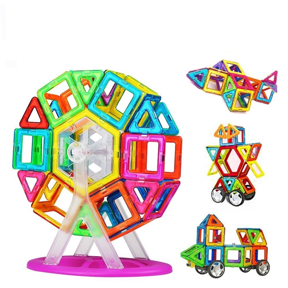 Đồ chơi xếp hình nam châm  đa dạng hình ghép giúp bé phát triển tư duy