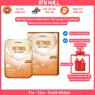 Mặt Nạ Retinol Giảm Mụn, Tái Tạo Da Foodaholic Retinol Anti Acnes Mask 23ml [ Nhập Khẩu Chính Hãng ]