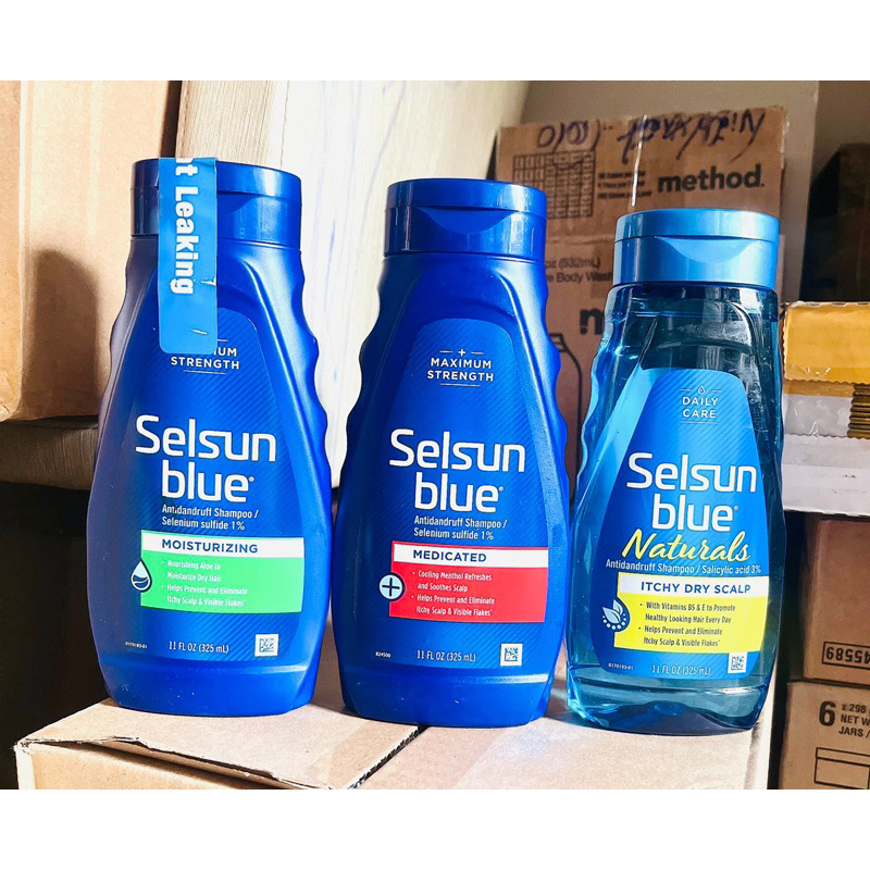Dầu gội sạch gàu và ngứa da đầu Sel-sun Blue Dandruff 325ml_ Hàng Mỹ