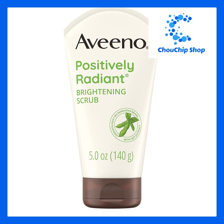 Sữa rửa mặt làm sáng da Aveeno Positively Radiant Skin Brightening Daily Facial Scrub 150ml
