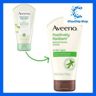 Sữa rửa mặt làm sáng da Aveeno Positively Radiant Skin Brightening Daily Facial Scrub 150ml (mẫu mới)
