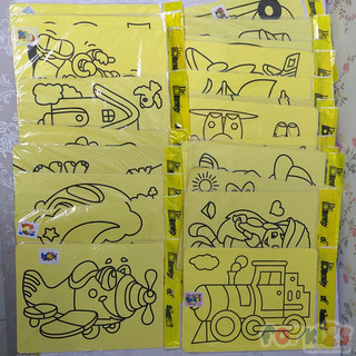 TRANH CÁT A5 - SET 10 TẤM (có sẵn cát)