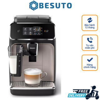 Máy pha cà phê tự động philips ep2235/40, máy pha cafe, espresso, cappuccino, áp suất 15 bar, công suất 1500w, nhập đức
