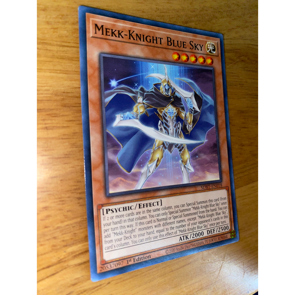 Mekk-Knight Blue Sky - SDBT-EN018 - Common 1st Edition