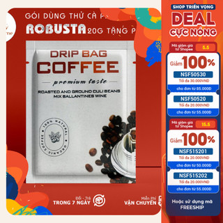 Cà phê rang xay nguyên chất Robusta gu Truyền Thống