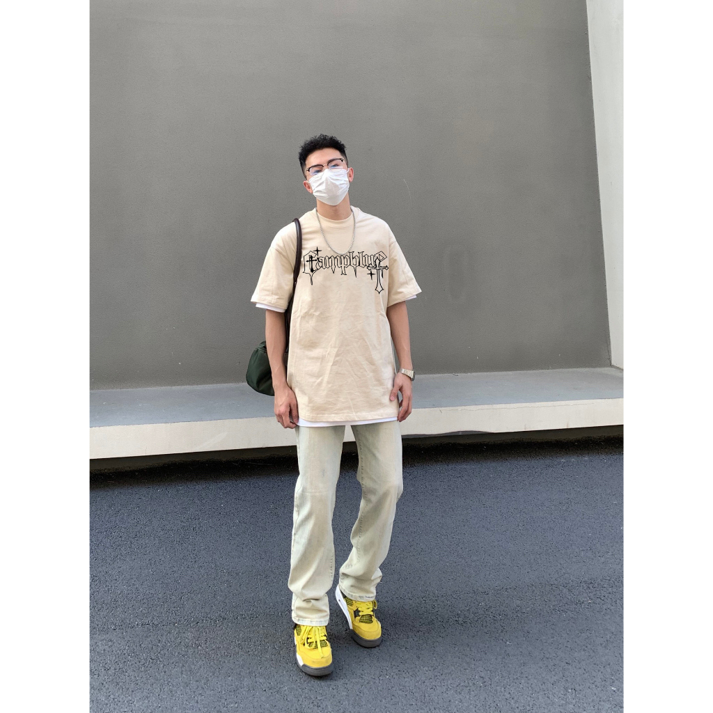 Áo thun PEARDODO 100% cotton phong cách ulzzang thời trang unisex