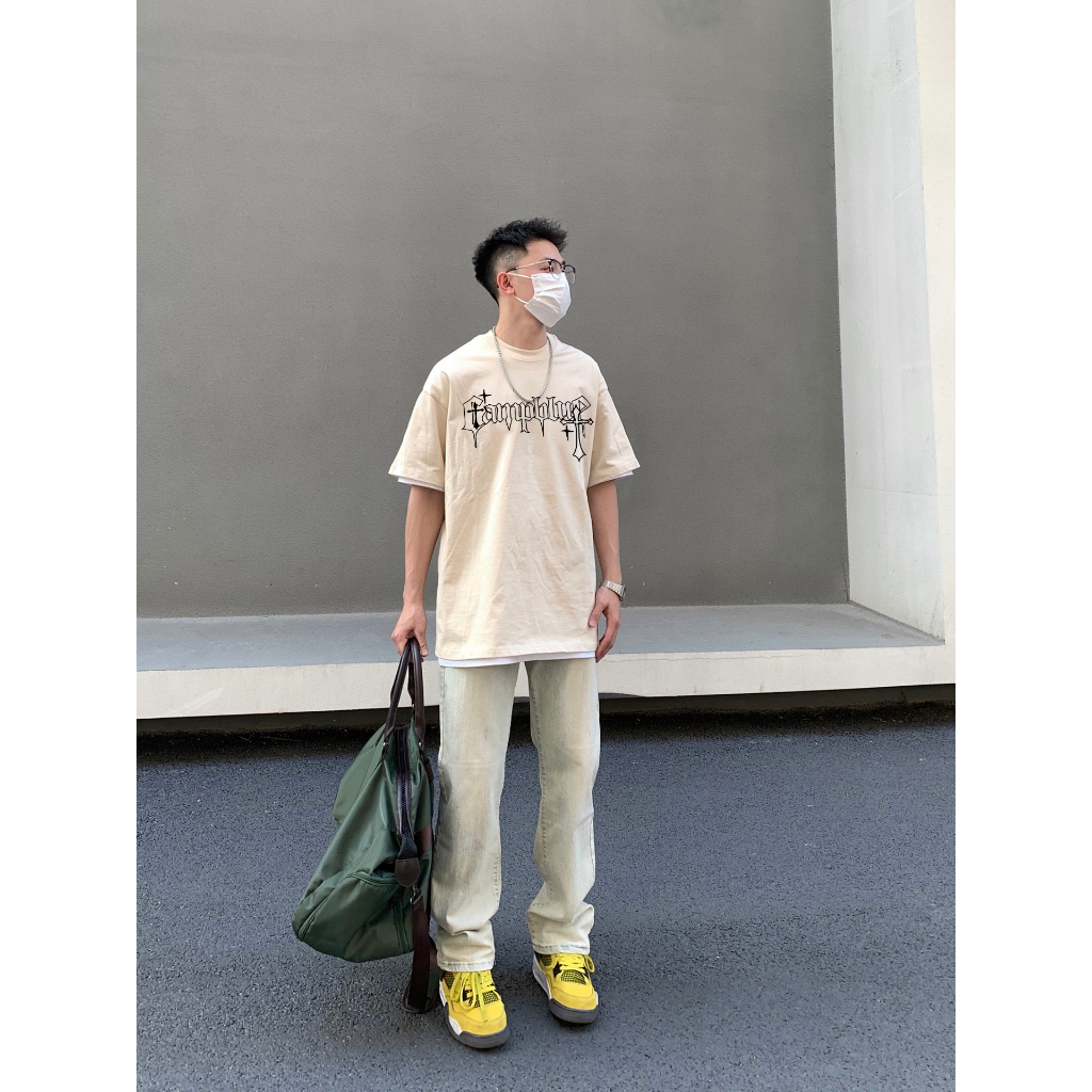 Áo thun PEARDODO 100% cotton phong cách ulzzang thời trang unisex