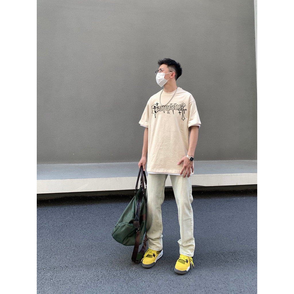 Áo thun PEARDODO 100% cotton phong cách ulzzang thời trang unisex