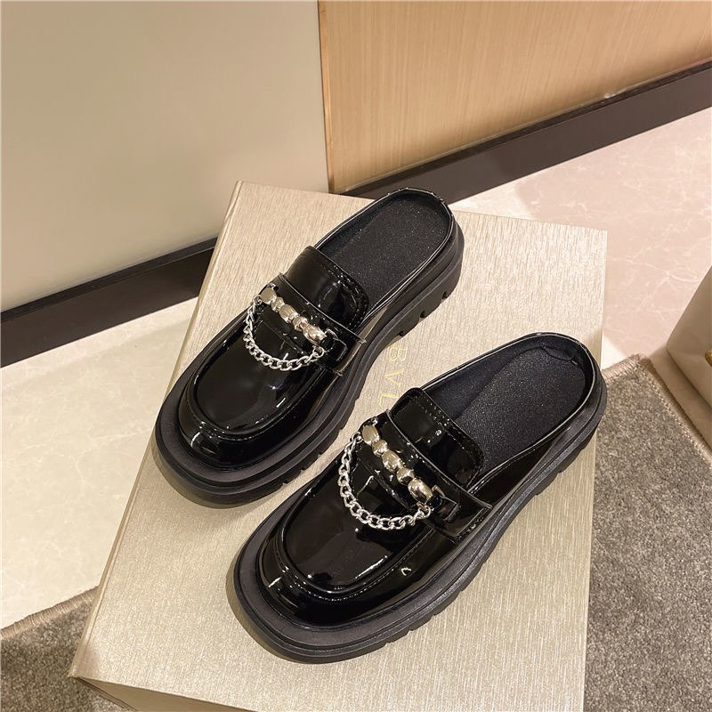 SẴN HÀNG màu đen bigsize 40 41 42 43 Sục đế bằng 5cm hàng QC