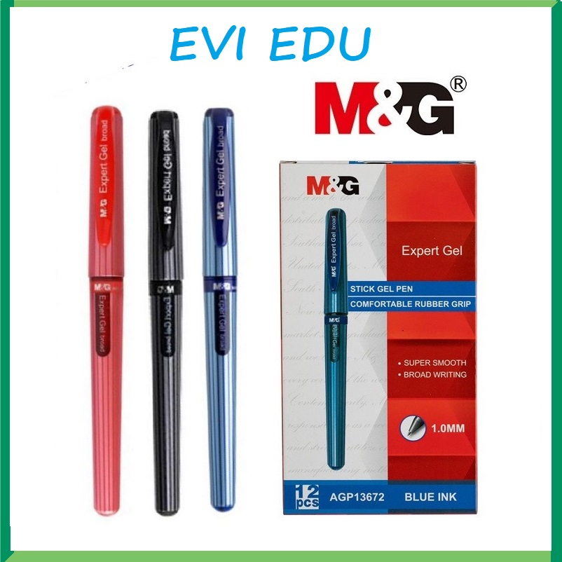 Bút gel nước M&G AGP13672 ngòi 1.0mm / Bút nước 13672 luyện viết chữ Hán nho bút viết tiếng Trung có ruột 7002 thay thế