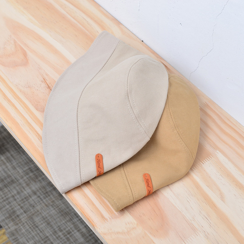 Mũ Bucket Unisex Vành Cụp Xéo Cá Tính ORII Kiểu Nón Tai Bèo Vải Cotton Phong Cách Hàn Quốc Thời Trang Thu Đông