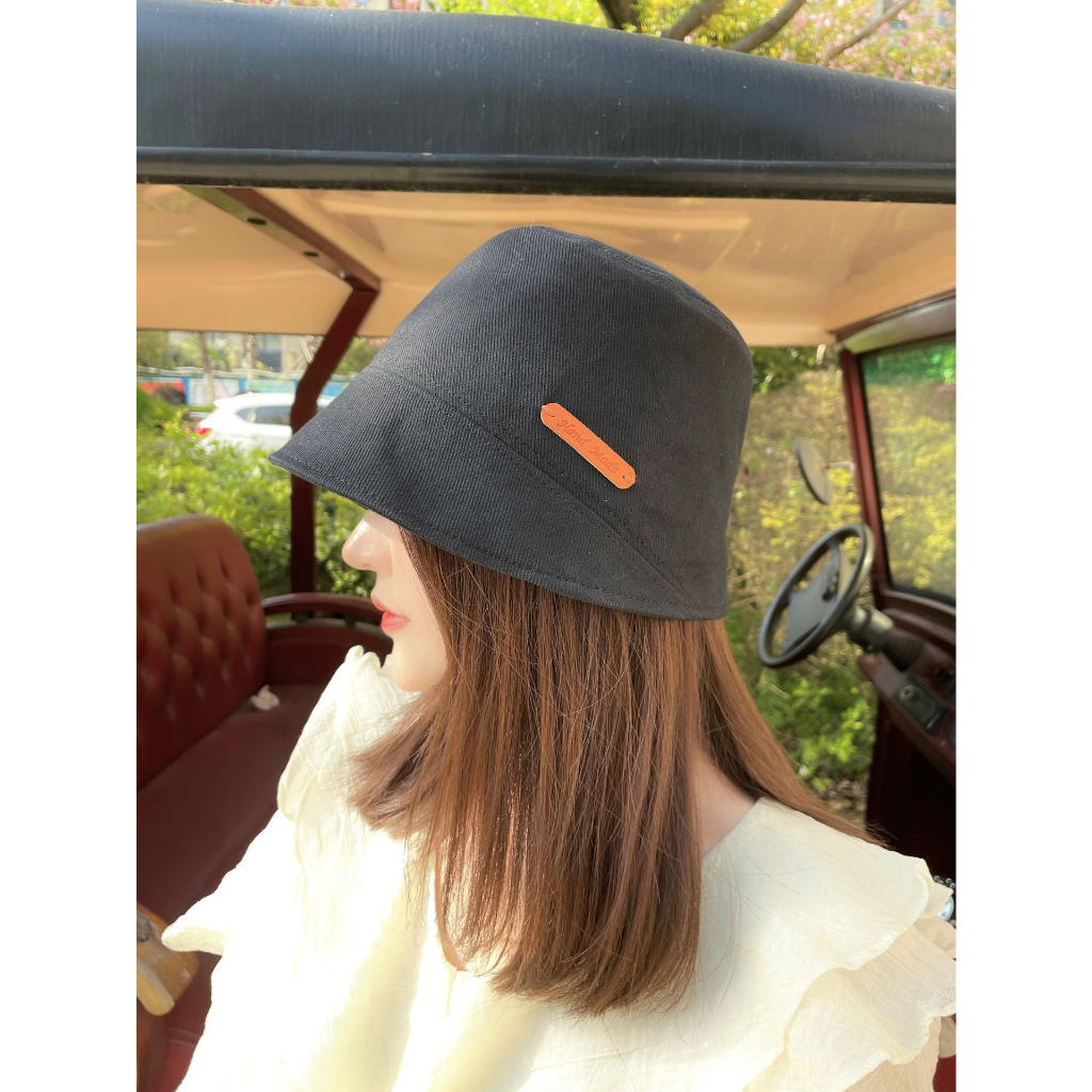 Mũ Bucket Unisex Vành Cụp Xéo Cá Tính ORII Kiểu Nón Tai Bèo Vải Cotton Phong Cách Hàn Quốc Thời Trang Thu Đông