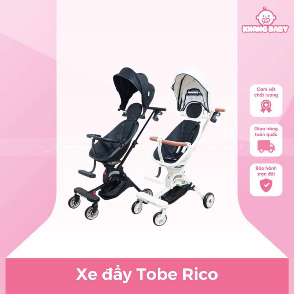 Xe đẩy gấp gọn Tobe Rico cho bé - Shop Khang Baby