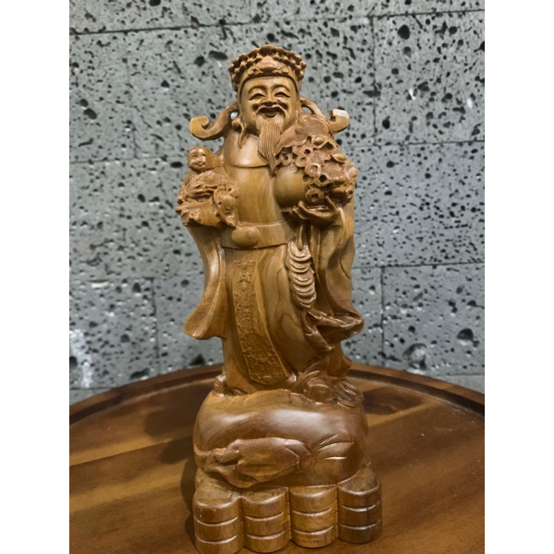 Thần Tài gỗ bách xanh mộc châu cao 20 cm thơm ngát