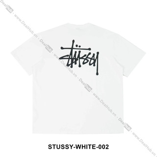 Áo thun cổ tròn stu.ssy basic logo t-shirt cotton 260gsm.