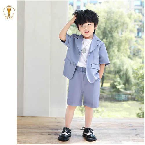 Bộ Set Vest Đùi cho Bé Trai TRAZ Hàng thiết kế Trẻ Em Phong Cách bảnh bao đáng yêu(Bé mập tròn tăng 2 size)