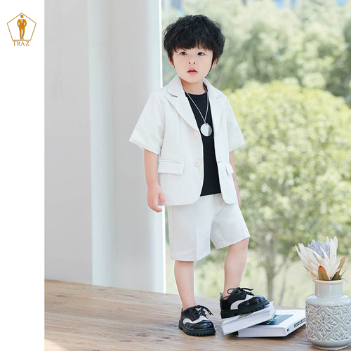 Bộ Set Vest Đùi cho Bé Trai TRAZ Hàng thiết kế Trẻ Em Phong Cách bảnh bao đáng yêu(Bé mập tròn tăng 2 size)