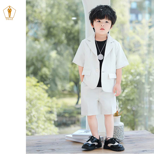 Bộ Set Vest Đùi cho Bé Trai TRAZ Hàng thiết kế Trẻ Em Phong Cách bảnh bao đáng yêu(Bé mập tròn tăng 2 size)