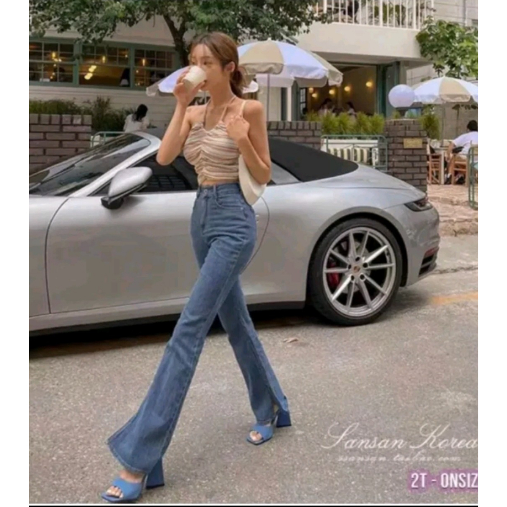 Giày gót tam giác bọc vải rin cực chắt hot 2023 9cm.