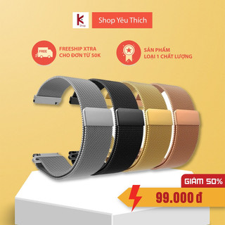DÂY THÉP LƯỚI MILANESE SIÊU MỎNG KHÓA NAM CHÂM CAO CẤP + TẶNG 2 CHỐT THÔNG MINH