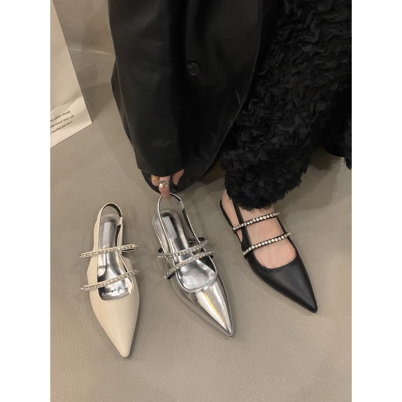 Giày bệt quai đính đá NMINESTORE M125