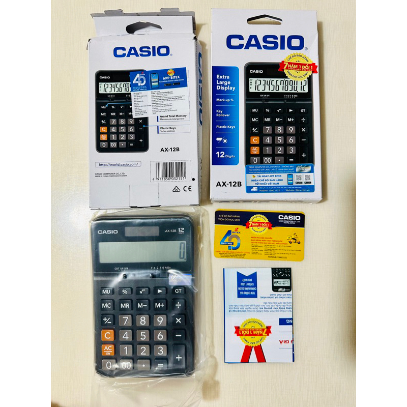 MÁY TÍNH CẦM TAY CASIO AX-12B