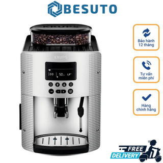 Máy pha cà phê tự động krups ea815e70, máy pha cafe, espresso, cappuccino, dung tích 1.8l, nhập đức, bh 12 tháng