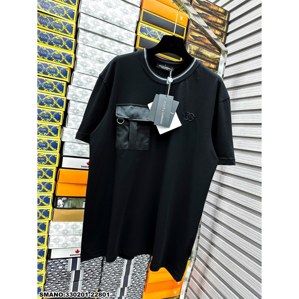 Áo Thun Cotton Nam Tang Túi Logo D.G Cao Cấp Mới Nhất