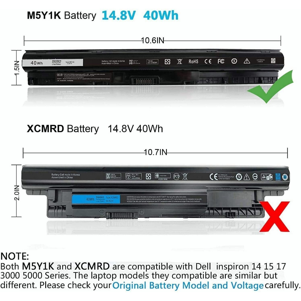 Pin Laptop Dell Inspiron 3451 3452 3458 3459 3462 3465 3467 5451 5452 5455 5458 5459 3551 Type M5Y1K