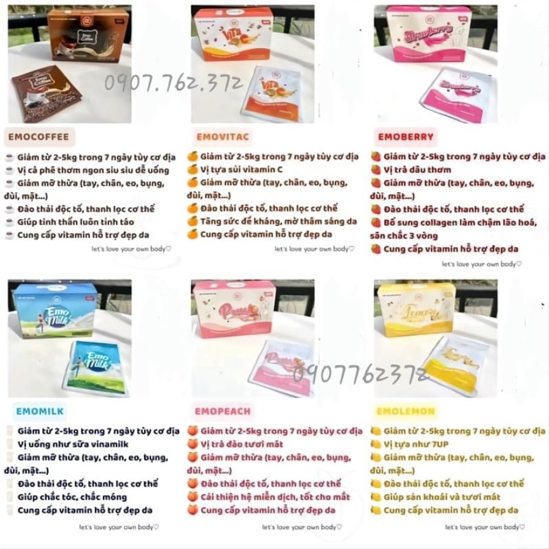 CAFE GIẢM CÂN 2-5KG TRONG 7 NGÀY EM0.DETOX