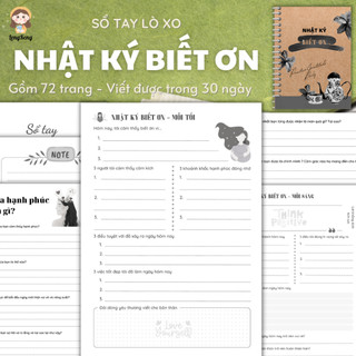 🌈Sổ tay Nhật ký biết ơn - Gratitude Journal - Sổ tay kế hoạch cuộc đời, phát triển bản thân