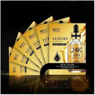 Mặt nạ vàng 24k dưỡng trắng sâu cho da