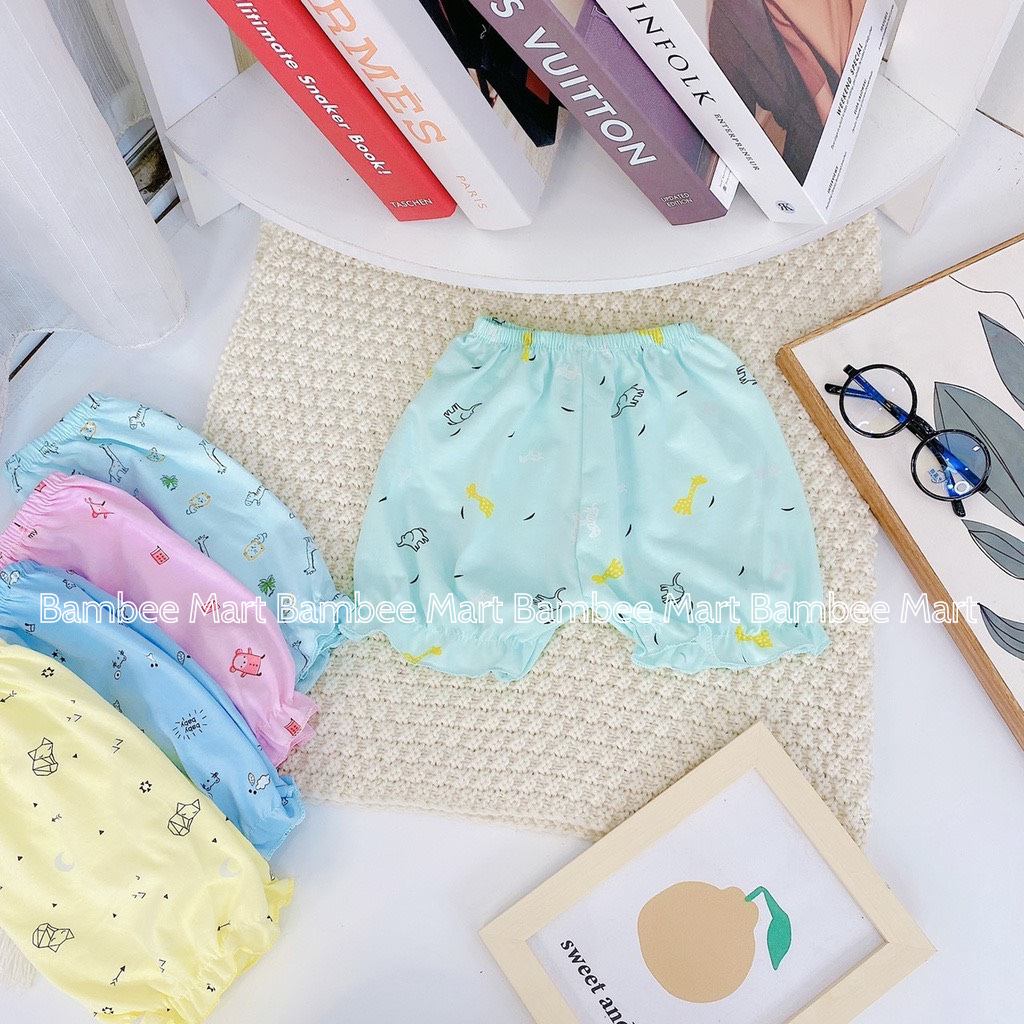 Set 10 quần đùi cộc cotton cho bé gái