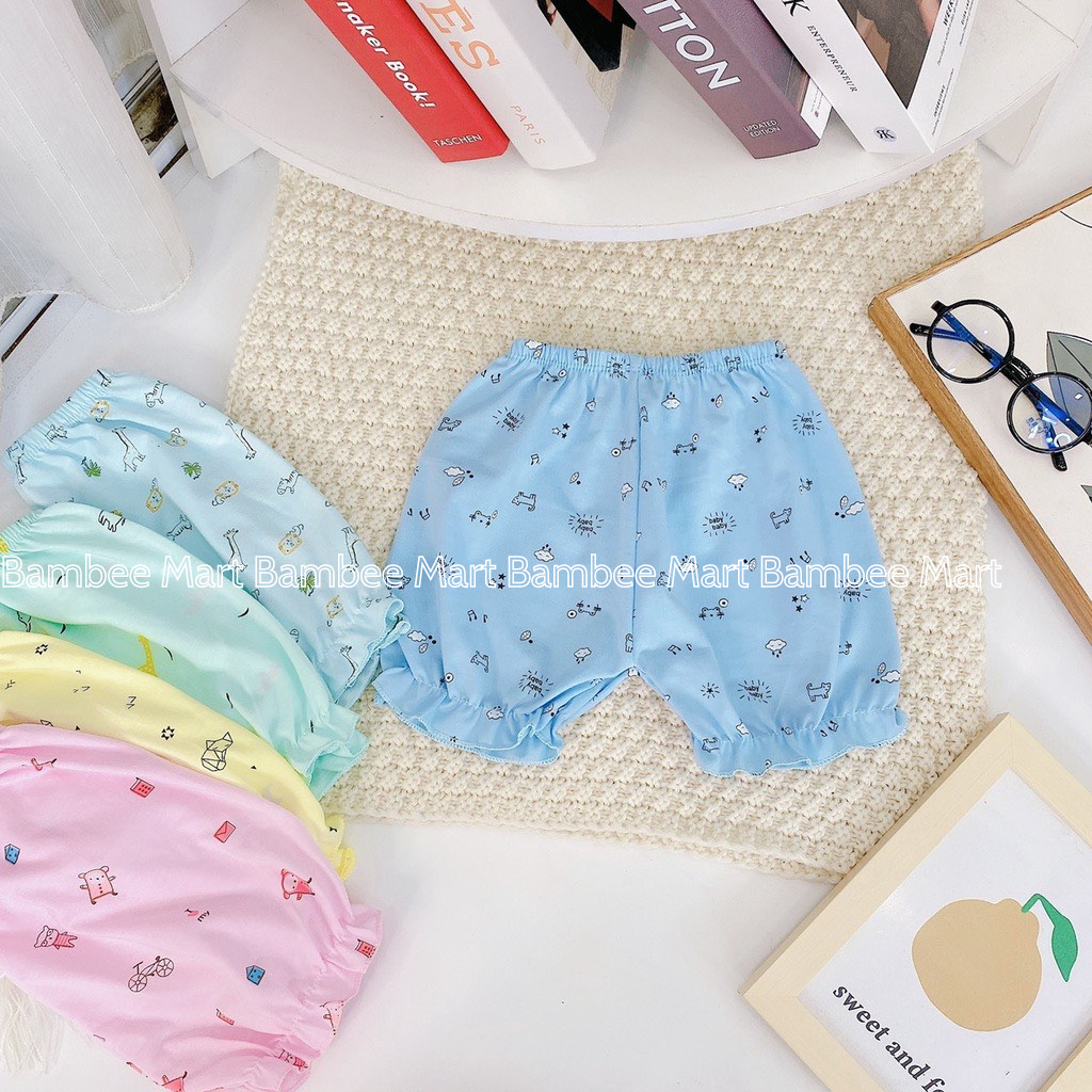 Set 10 quần đùi cộc cotton cho bé gái