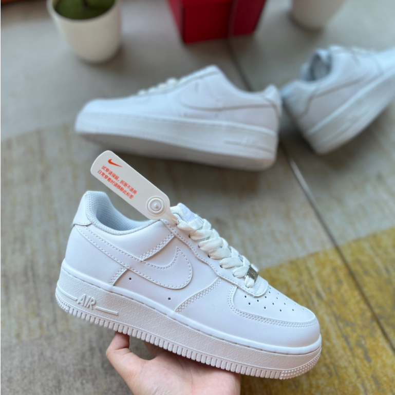 Giày_Nike Air Force 1 full trắng Nam Nữ, Giày AF1 Trắng đế Air, bản Cao Cấp fulll box bill-TIRAUTIBUN