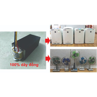 Biến thế 100W, biến áp 220v ra 100v,110v, 50/60Hz, sử dụng cho máy lọc không khí nội địa nhật điện áp 100v và quạt