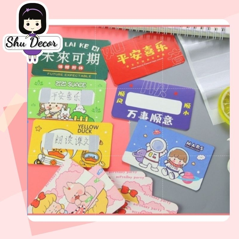 Set 20 Thẻ Cào May Mắn Dễ Thương