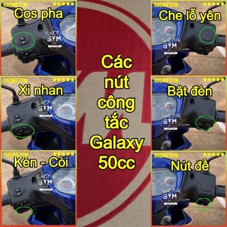 Nút công tắc xe Galaxy 50cc chính hãng SYM