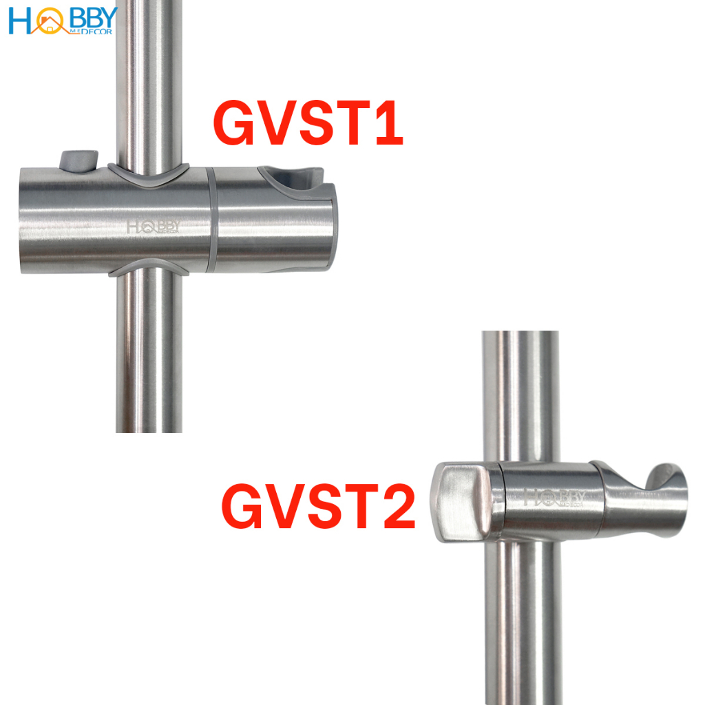 Thanh giá treo vòi hoa sen tắm điều chỉnh độ cao Hobby Home Decor GVST inox 304 - 2 loại tùy chọn