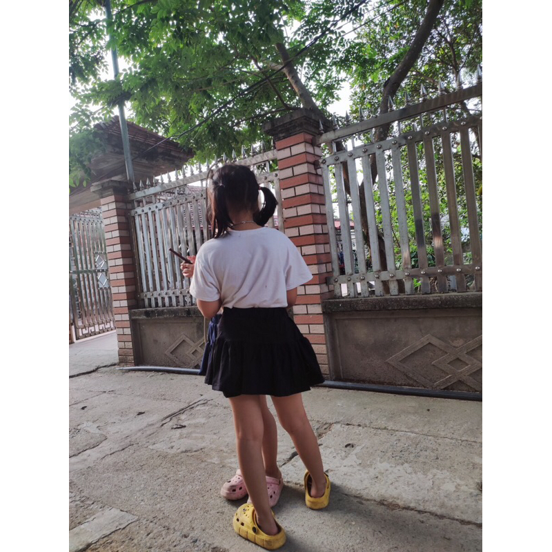 Chân Váy Bé Gái,Chân Váy Lưng Cao Màu Trơn Phong Cách Hàn Quốc Thời Trang Mùa Hè Cho bé Gái 11-42kg