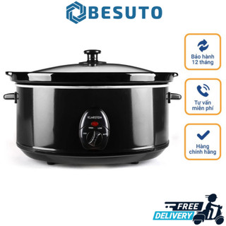 Nồi nấu chậm klarstein, slow cooker, nồi nấu cháo, kho cá, nồi hầm,dung tích 6.5l, công suất 300w, nhập đức, bh 12 tháng
