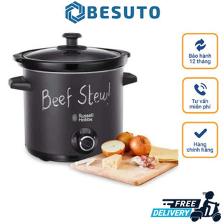 Nồi Nấu Chậm RUSSELL HOBBS, Nồi Kho Cá, Nồi Nấu Cháo Cho Bé, Dung Tích 3,5L, Nhập Hàn, BH 12 Tháng