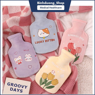 Túi chườm ấm giảm đau bụng kinh, sưởi ấm cho bạn gái ngày dâu - Túi chườm 2 lớp 350ml