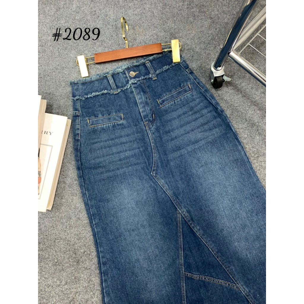 Chân váy jean đuôi cá Heppy dáng dài _CVJean2089_P0K36