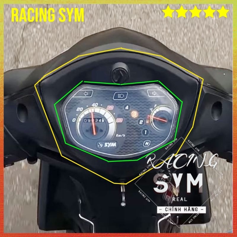 Ốp viền đồng hồ Galaxy 50cc chính hãng SYM