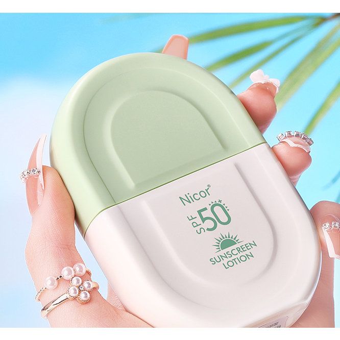 Kem chống nắng trắng da chống nước NICOR 50g bảo vệ da với SPF 50+ PA++++ giúp da sáng rạng rỡ A216 | BigBuy360 - bigbuy360.vn