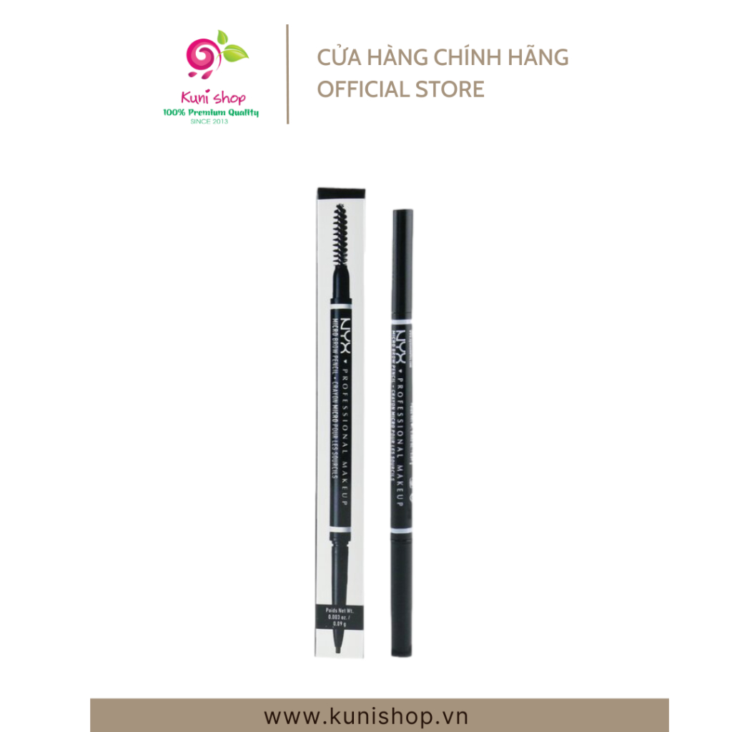Chì kẻ mày Nyx micro brown pencil